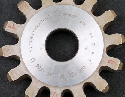 Bild des Artikels PWS-Scheibenschneidrad-gear-shaper-m=-8mm-EGW=-20°-Z=-14-BP-II-Ø127x22xØ-1-1/4"