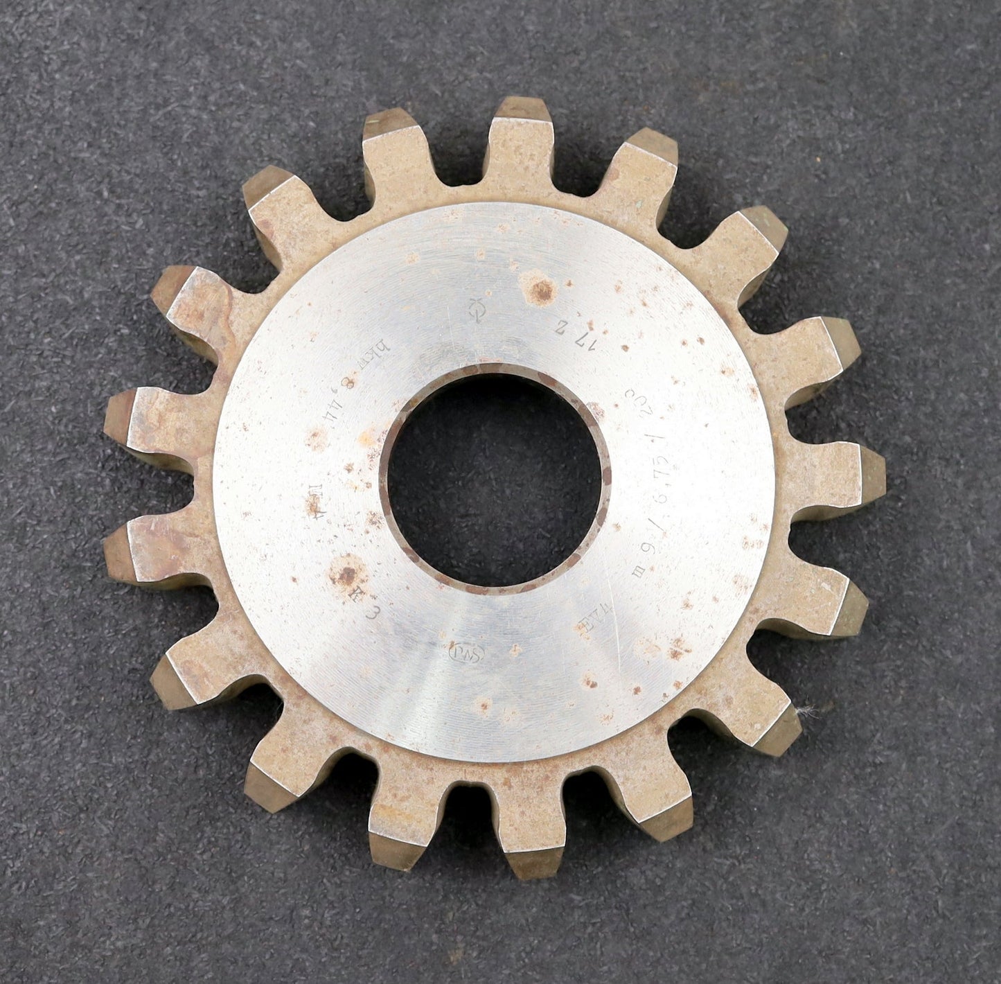 Bild des Artikels PWS-Scheibenschneidrad-gear-shaper-m=-9-/-6,75mm-EGW=-20°-Z=-17-Ø172x32xØ-1-3/4"