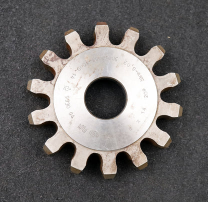 Bild des Artikels PWS-Scheibenschneidrad-gear-shaper-m=-8mm-EGW=-20°-Z=-14-Ø-126-x-24-x-Ø-1-1/4"