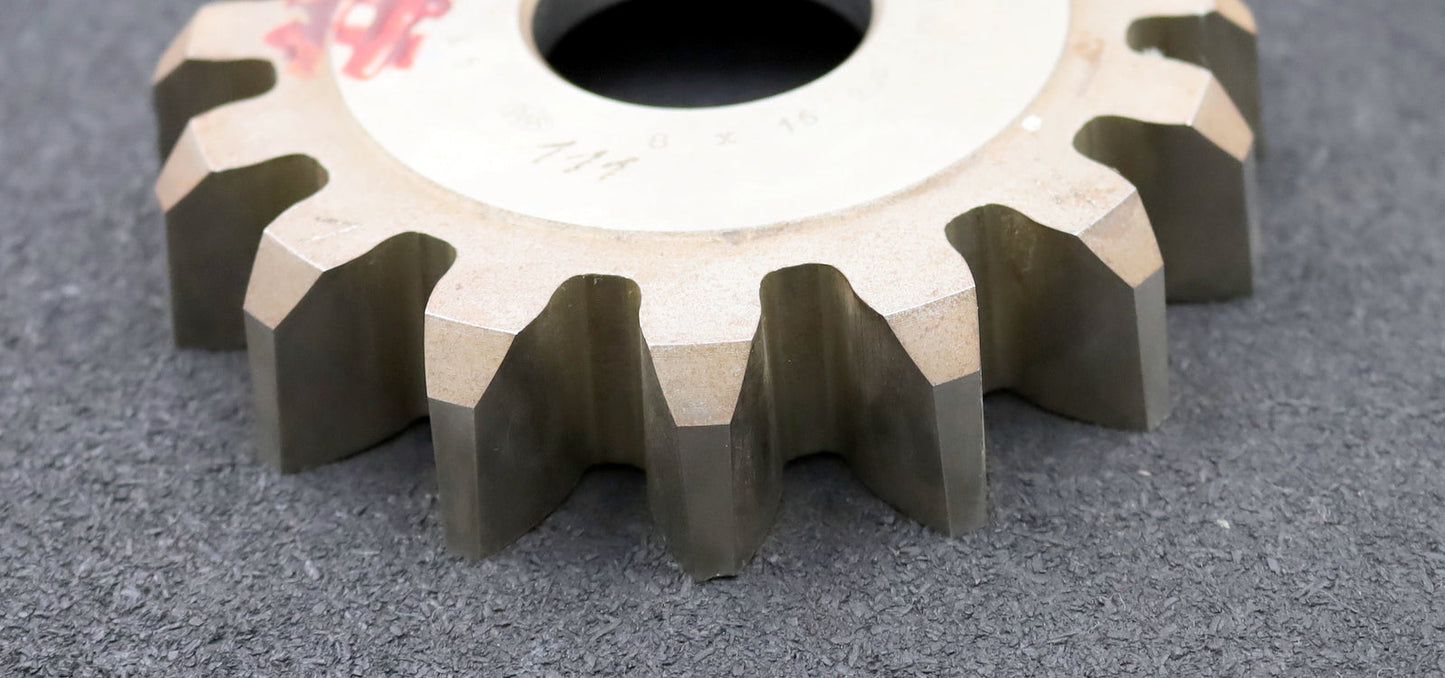 Bild des Artikels PWS-Scheibenschneidrad-gear-shaper-m=-8mm-EGW=-20°-Z=-16-Ø-149x28x-Ø-1-3/4"-K5