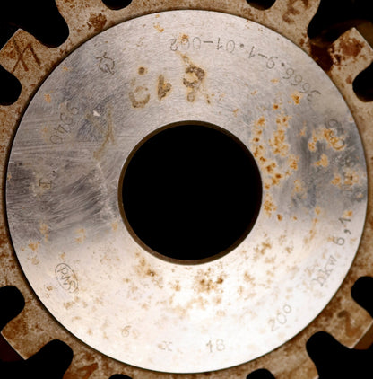 Bild des Artikels PWS-Scheibenschneidrad-m=-6mm-EGW=-20°-Z=-18-hkw-6,1-Ø-123x25xØ-1-1/4"--F6