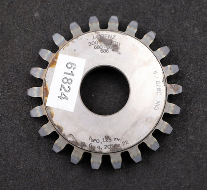 Bild des Artikels LORENZ-Scheibenschneidrad-gear-shaper-m=-5mm-EGW=-20°-Z=-22-haP0-1,25mn