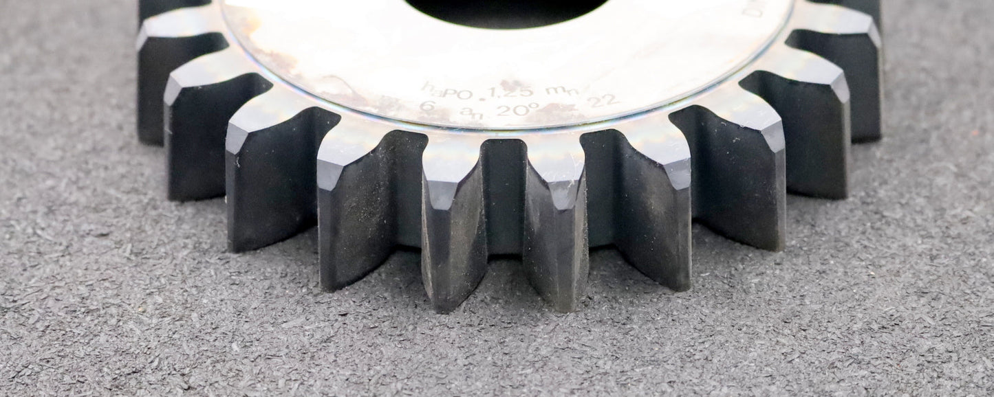 Bild des Artikels LORENZ-Scheibenschneidrad-gear-shaper-m=-5mm-EGW=-20°-Z=-22-haP0-1,25mn