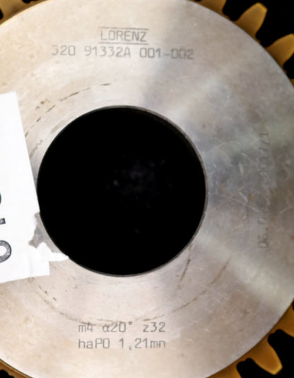 Bild des Artikels LORENZ-Scheibenschneidrad-gear-shaper-m=-4mm-EGW=-20°-Z=-32-haP0-1,21mn