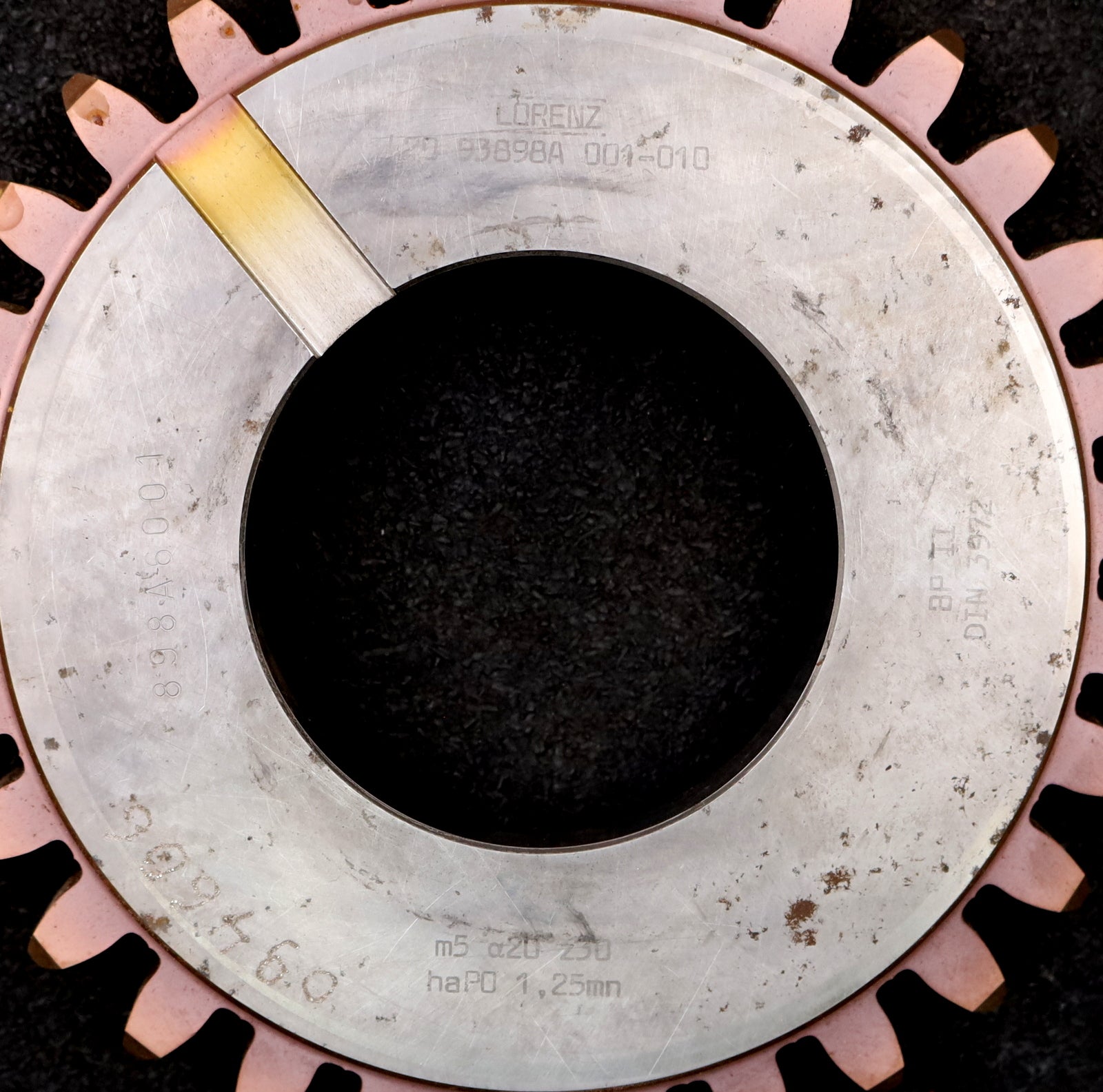 Bild des Artikels LORENZ-Scheibenschneidrad-gear-shaper-m=-5mm-EGW=-20°-Z=30-BP-II-Ø162x22xØ2-3/4"