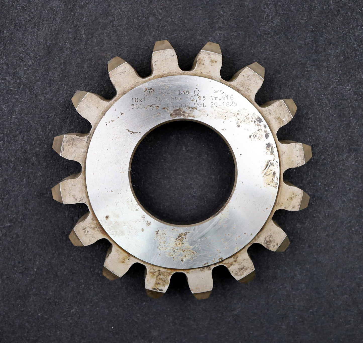 Bild des Artikels PWS-Scheibenschneidrad-gear-shaper-m=-10mm-EGW=-20°-Z=-16-hkw-10,15-TGL-29-1825