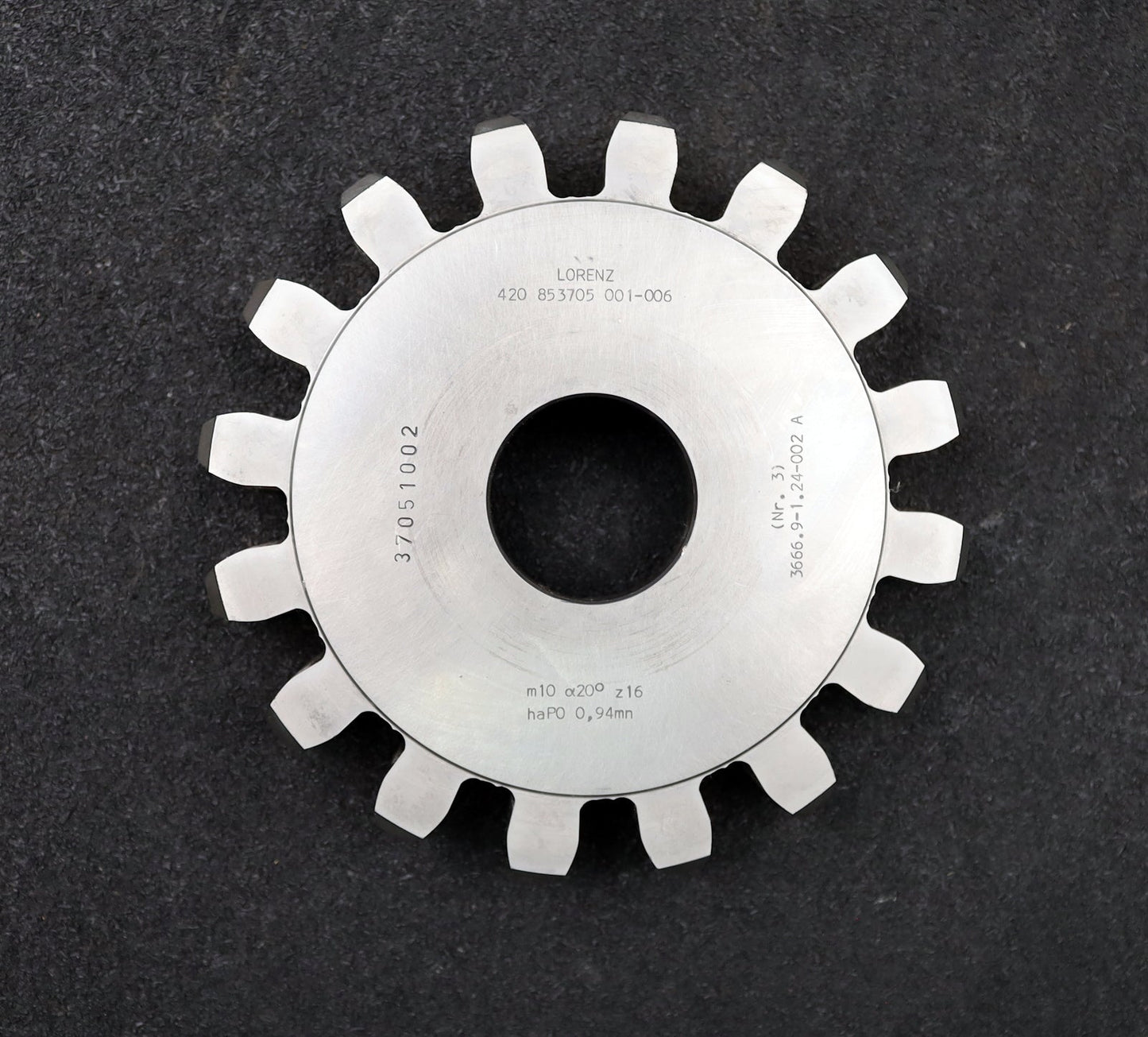 Bild des Artikels LORENZ-Scheibenschneidrad-gear-shaper-m=-10mm-EGW=-20°-Z=-16-Ø180x32xØ-1-3/4"