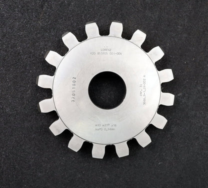 Bild des Artikels LORENZ-Scheibenschneidrad-gear-shaper-m=-10mm-EGW=-20°-Z=-16-Ø180x32xØ-1-3/4"