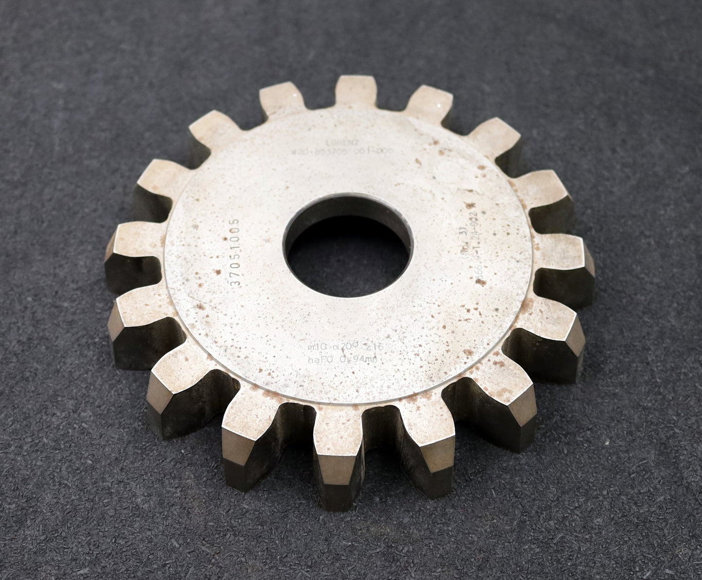 Bild des Artikels LORENZ-Scheibenschneidrad-gear-shaper-m=-10mm-EGW=-20°-Z=-16-Ø180x29xØ-1-3/4"