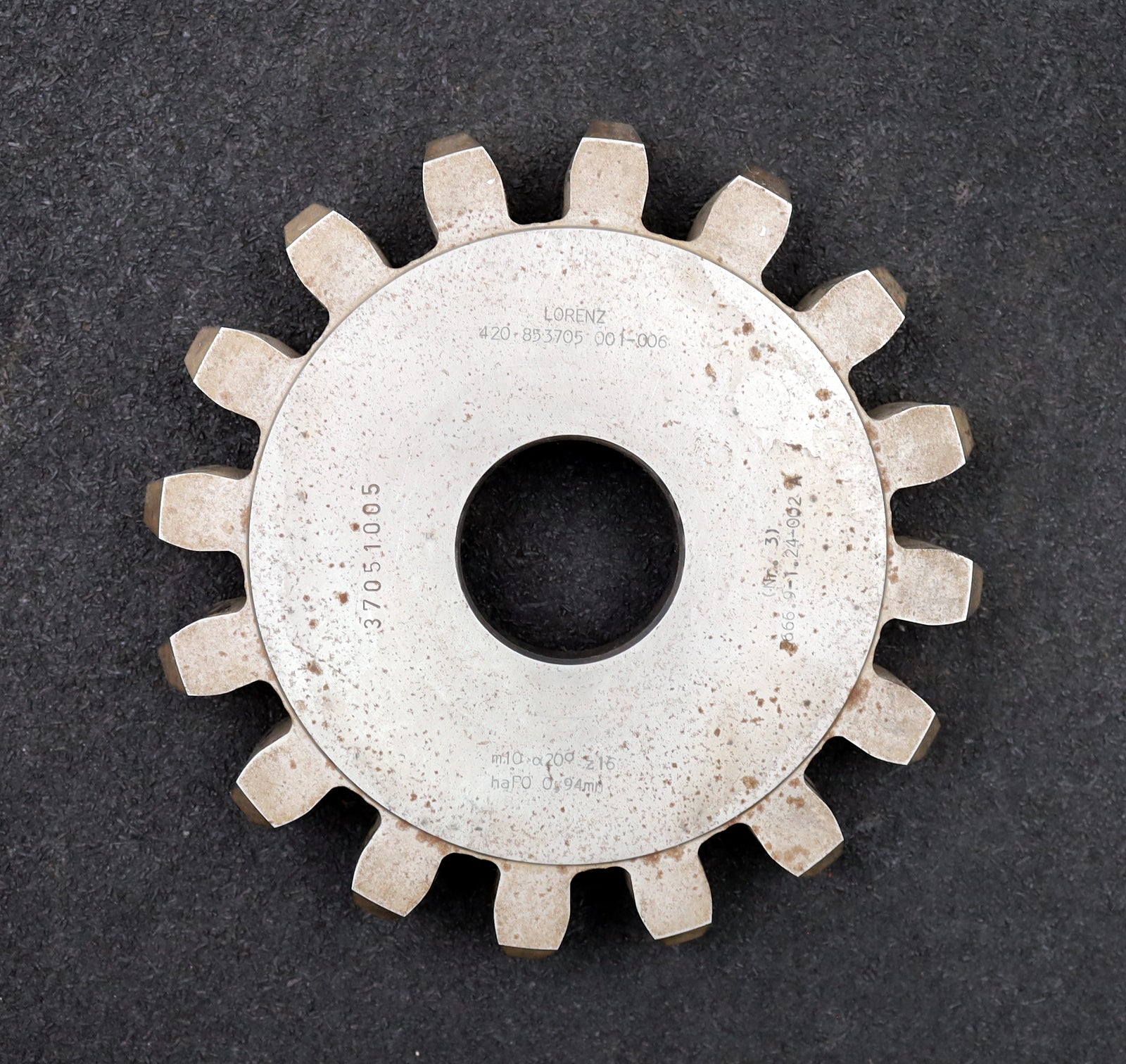 Bild des Artikels LORENZ-Scheibenschneidrad-gear-shaper-m=-10mm-EGW=-20°-Z=-16-Ø180x29xØ-1-3/4"