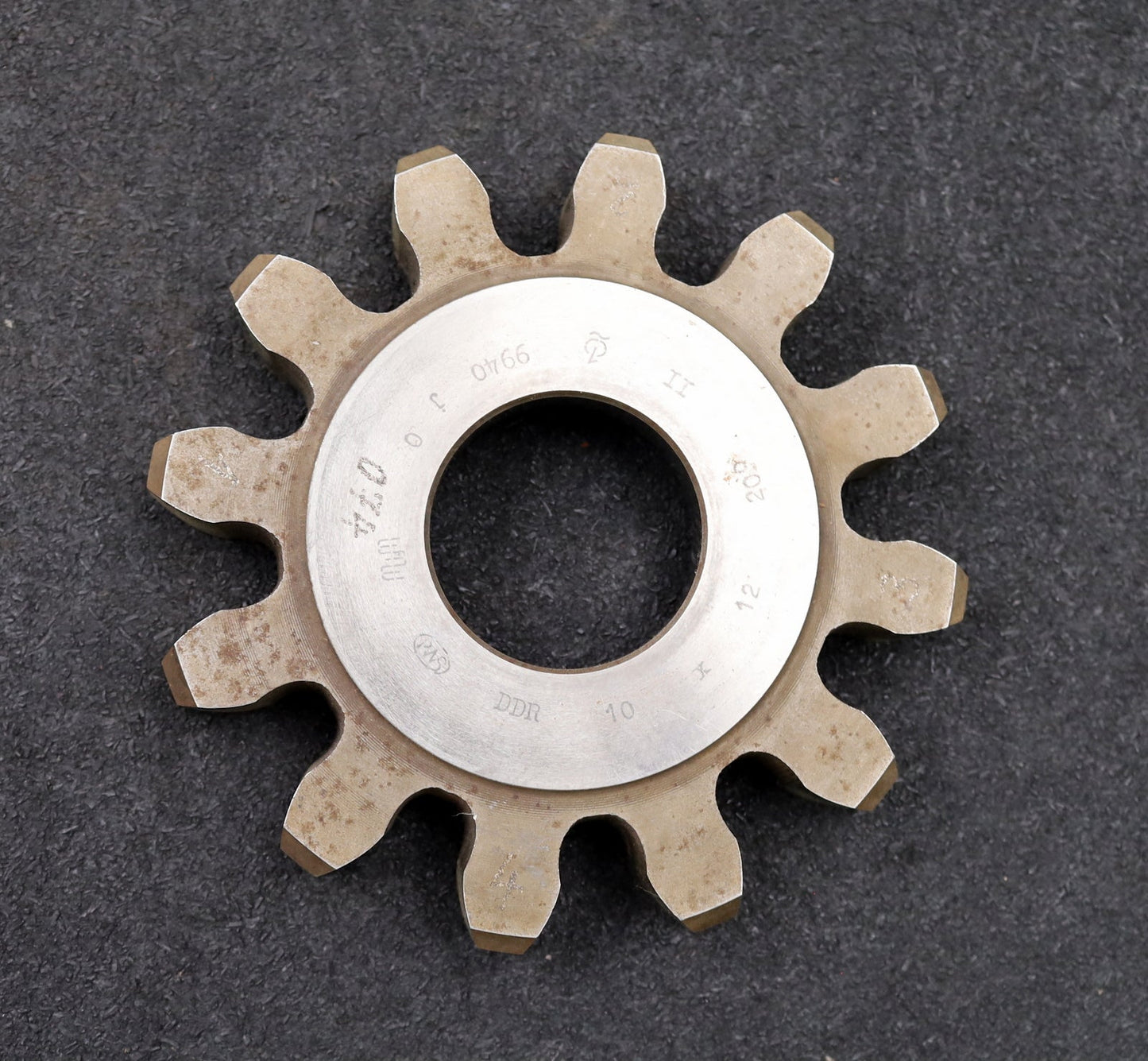 Bild des Artikels PWS-Scheibenschneidrad-gear-shaper-m=-10mm-EGW=-20°-Z=-12-BP-II-Ø141x23xØ-1-3/4"