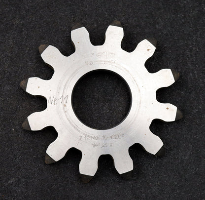 Bild des Artikels PWS-Scheibenschneidrad-gear-shaper-m=-10mm-EGW=-20°-Z=-12-hk-1,25m