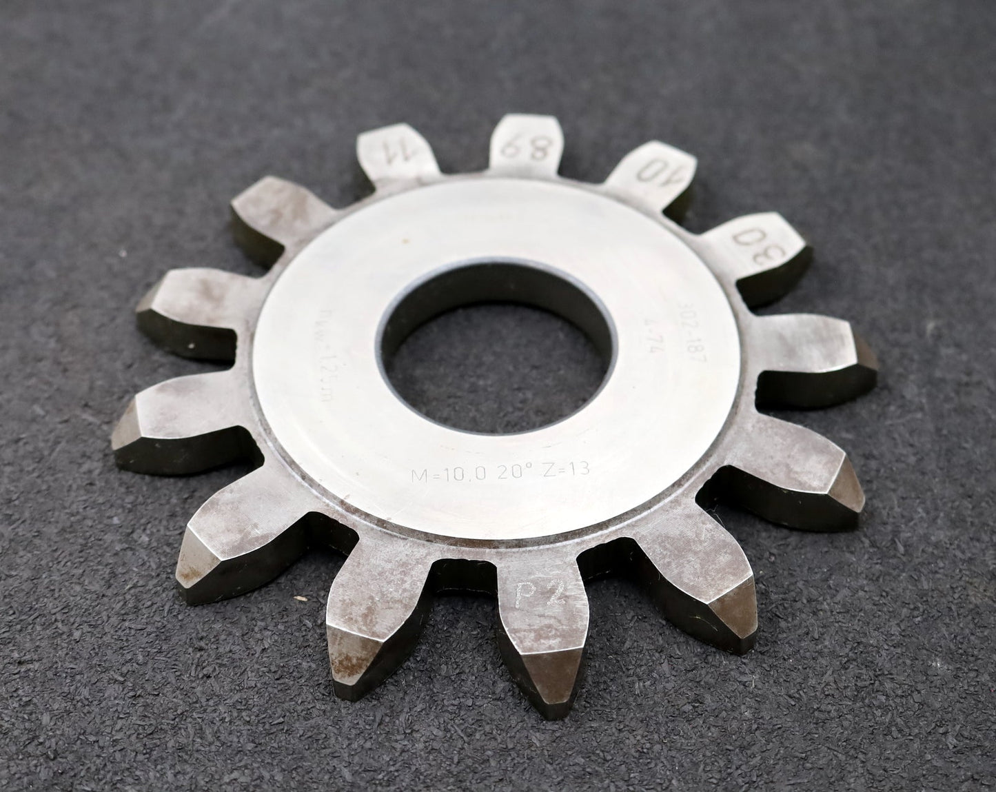 Bild des Artikels LORENZ-Scheibenschneidrad-gear-shaper-m=-10mm-EGW=-20°-Z=-13-hKw=-1,25m