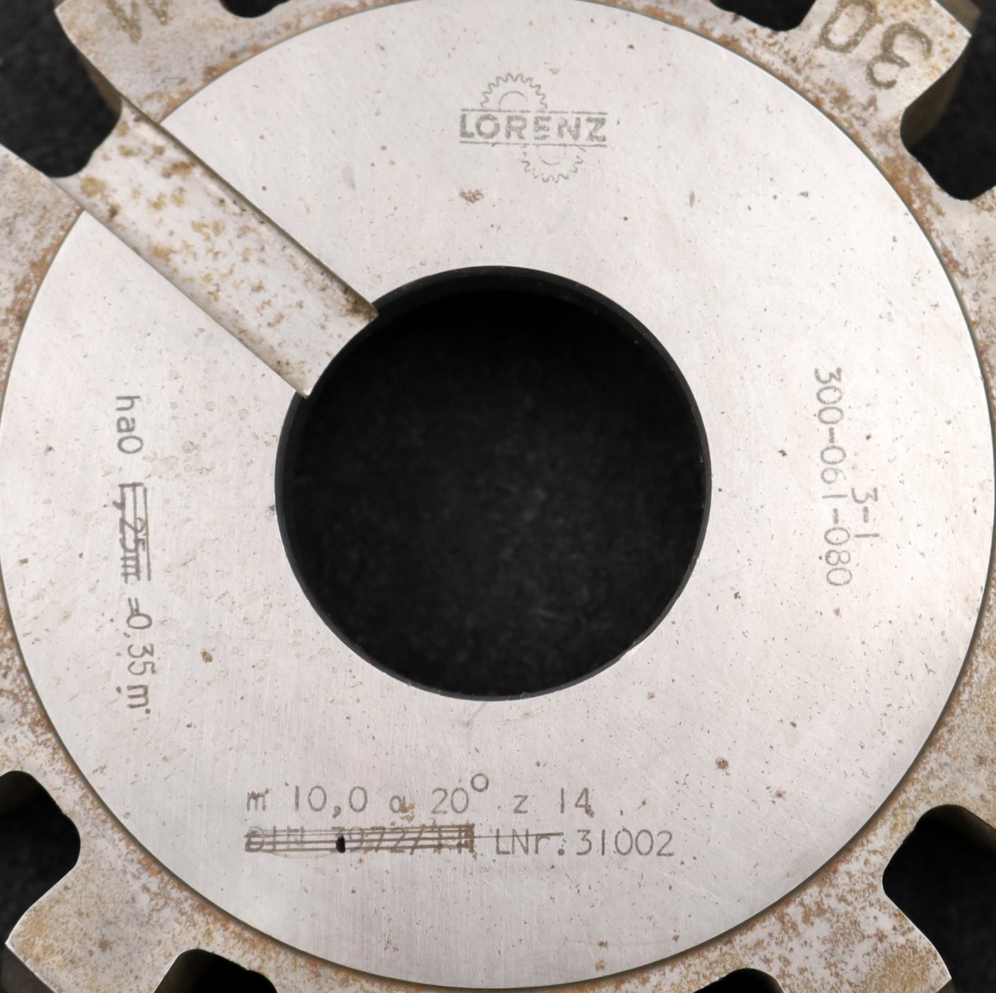 Bild des Artikels LORENZ-Scheibenschneidrad-gear-shaper-m=-10mm-EGW-20°-Z=-14-ha0=-0,35m