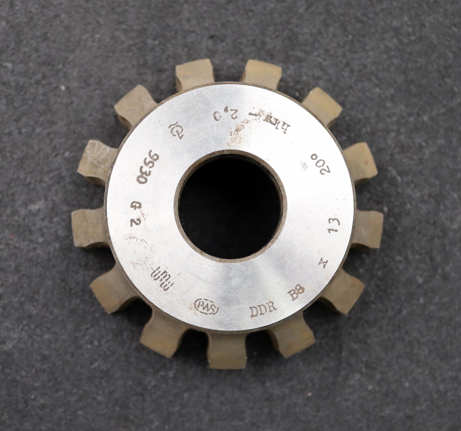 Bild des Artikels PWS-Glockenschneidrad-gear-shaper-m=-8mm-EGW-20°-Z=-13-hkw-2,0-Ø110x47x-Ø-1-1/4"