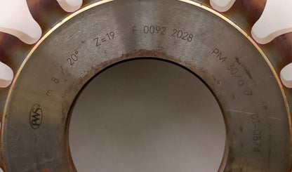 Bild des Artikels PWS-Scheibenschneidrad-gear-shaper-m=-8mm-EGW=-20°-Z=-19-Ø-175-x-30-x-Ø-2-3/4"