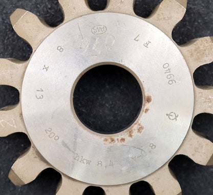 Bild des Artikels PWS-Scheibenschneidrad-m=-8mm-EGW=-20°-Z=-13-Ø-122-x-26-x-Ø-1-1/4"-hkw-=-8,4mm