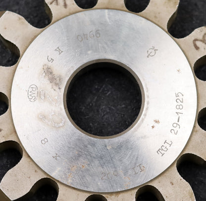 Bild des Artikels PWS-Scheibenschneidrad-gear-shaper-m=-8mm-EGW=-20°-Z=-13-Ø-127-x-18-x-Ø-1-1/4"