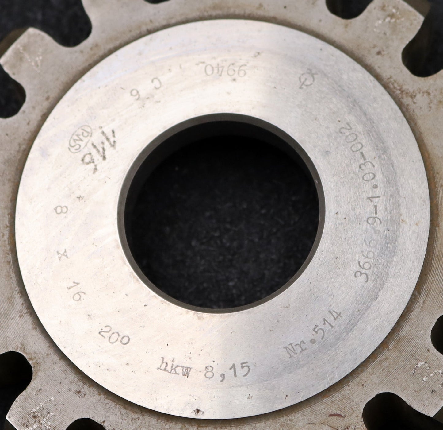 Bild des Artikels PWS-Scheibenschneidrad-gear-shaper-m=-8mm-EGW=-20°-Z=-16-Ø-149-x-25-x-Ø-1-3/4"