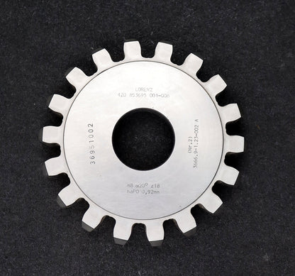 Bild des Artikels LORENZ-Scheibenschneidrad-gear-shaper-m=-8mm-EGW=-20°-Z=-18-haP0-0,92mn