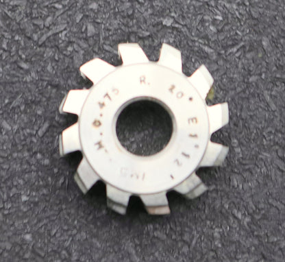 Bild des Artikels IMS-Vollstahl-Wälzfräser-m=-0,475mm-20°-EGW-DIN867-1gg.-Rechts-12-Spannuten