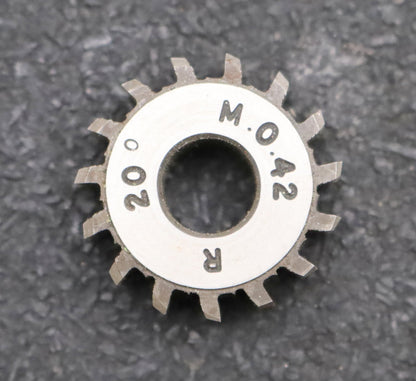 Bild des Artikels Vollstahl-Wälzfräser-m-=-0,42mm-20°-EGW-Bezugsprofil-DIN867-1gg.-rechts