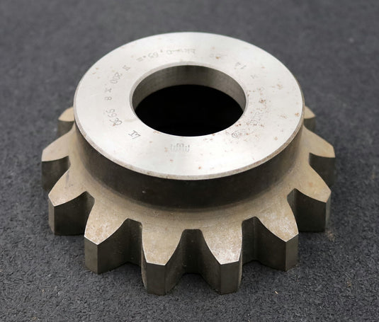 Bild des Artikels PWS-Glockenschneidrad-für-Zahnwellen-DIN5480-m=8mm-EGW-30°-Z=14-Restbreite-14mm