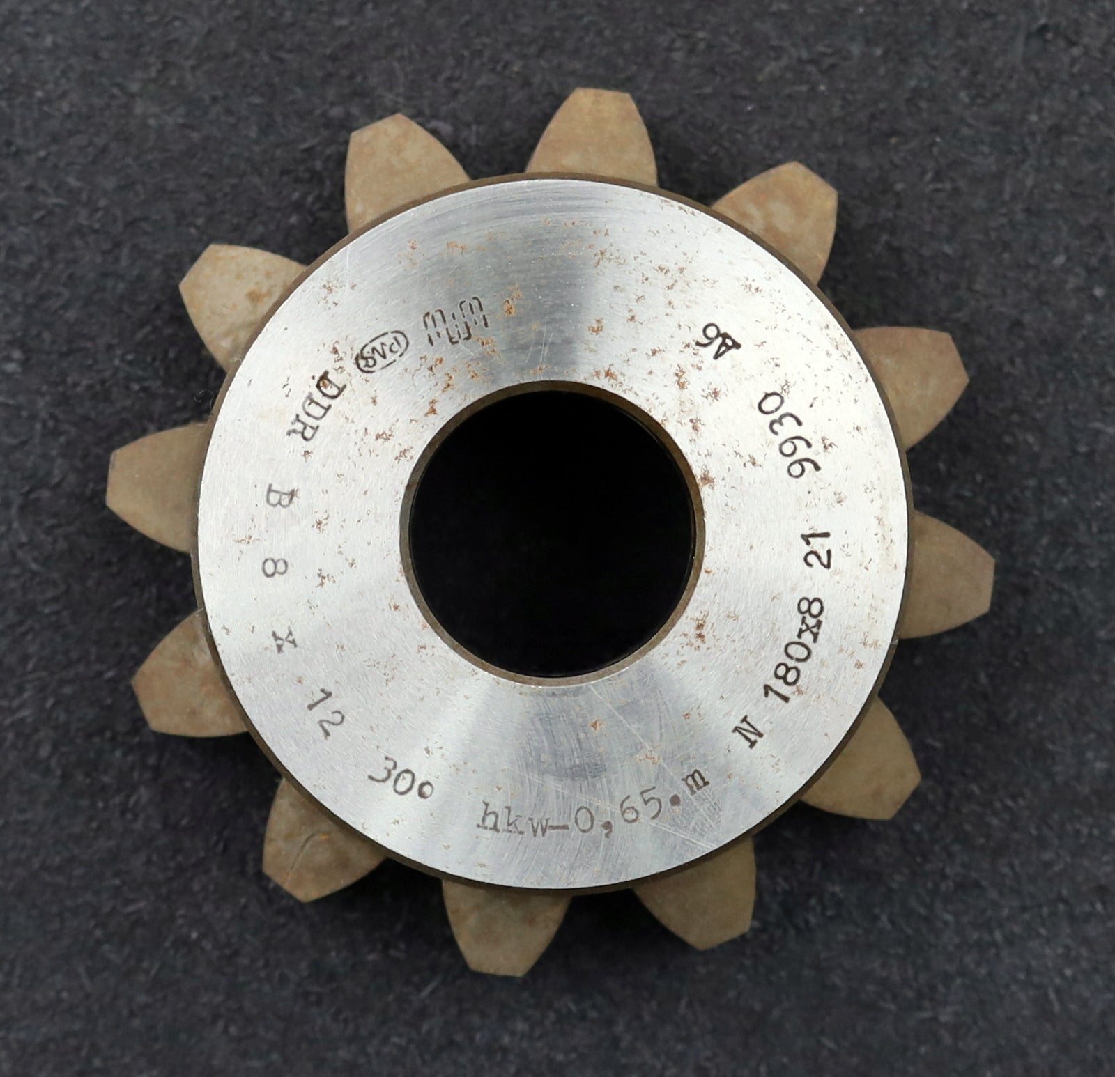 Bild des Artikels PWS-Glockenschneidrad-für-Zahnwellen-DIN5480-m=8mm-EGW-30°-Z=12-Restbreite-6mm