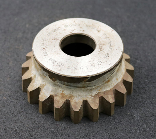Bild des Artikels PWS-Glockenschneidrad-für-Zahnwellen-DIN5480-m=5mm-EGW-30°-Z=20-Restbreite-12mm