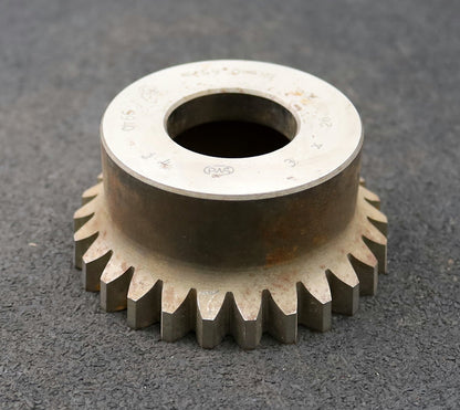 Bild des Artikels PWS-Glockenschneidrad-für-Zahnwellen-DIN5480-m=3mm-EGW-30°-Z=26-Ø82x38xØ1-1/4"