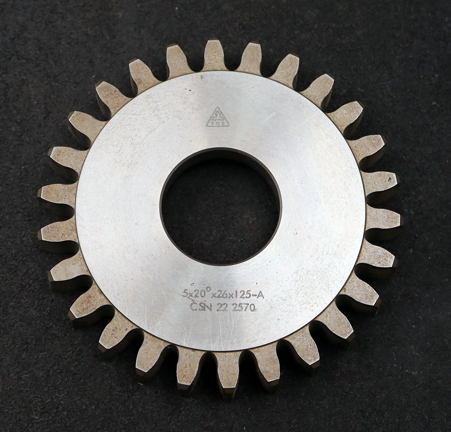 Bild des Artikels TOS-Scheibenschneidrad-m=5mm-EGW-20°-Z=26-Ø142x20xØ1-3/4"-Qualität-A-HSS30