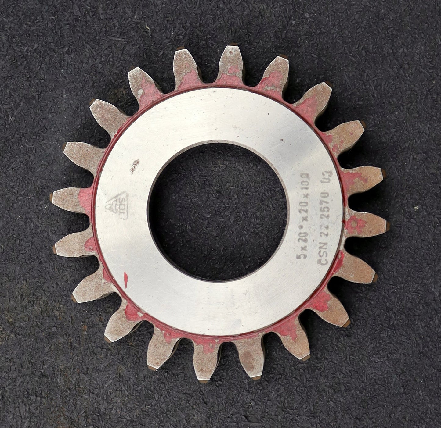 Bild des Artikels TOS-Scheibenschneidrad-m=5mm-EGW-20°-Z=20-Ø113x15xØ1-3/4"-mit-Beschichtung