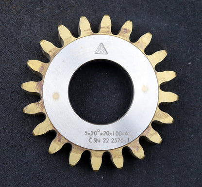 Bild des Artikels TOS-Scheibenschneidrad-m=5mm-EGW-20°-Z=20-Ø113x22xØ1-3/4"-Qualität-A-HSS30