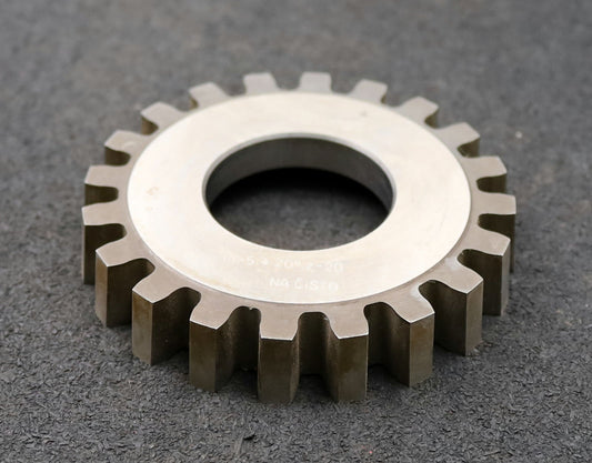 Bild des Artikels NACISTO-Scheibenschneidrad-m=5mm-EGW-20°-Z=20-Ø105x19xØ1-3/4"-gebraucht