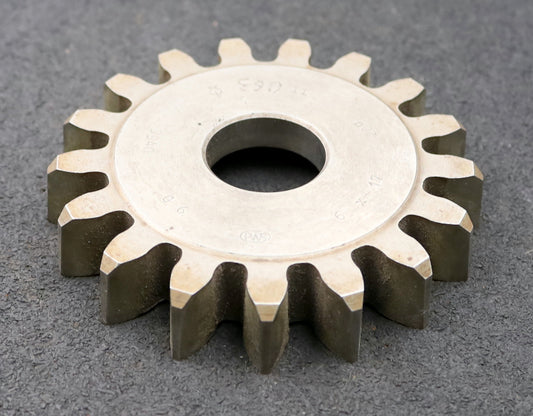 Bild des Artikels PWS-Scheibenschneidrad-m=6mm-EGW-20°-Z=17-BP-II-Ø117x21xØ1-1/4"-gebraucht
