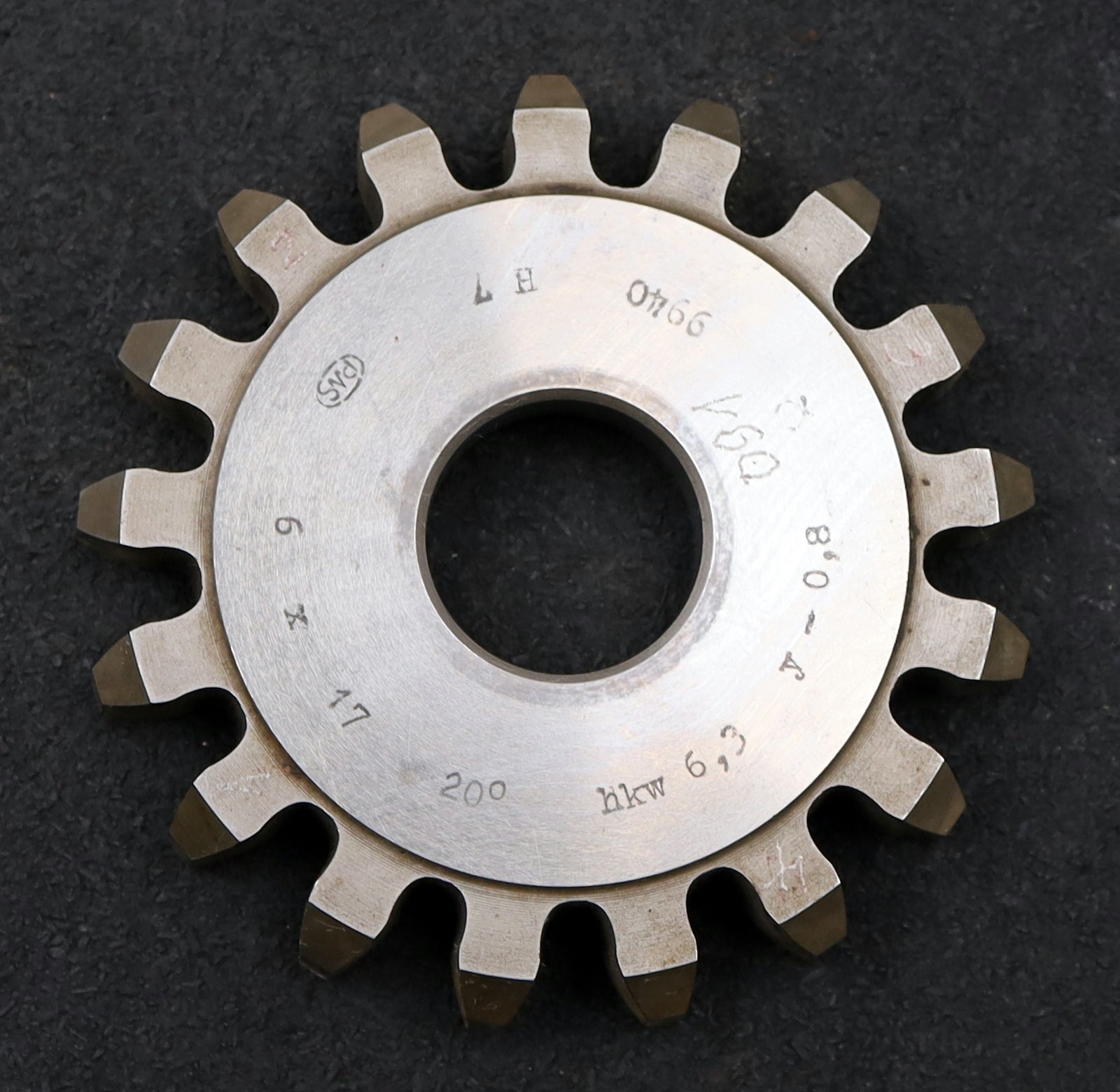 Bild des Artikels PWS-Scheibenschneidrad-m=6mm-EGW-20°-Z=17-hkw-6,3-Ø114x16xØ1-1/4"-gebraucht