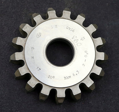Bild des Artikels PWS-Scheibenschneidrad-m=6mm-EGW-20°-Z=17-hkw-6,3-Ø115x23xØ1-1/4"-gebraucht