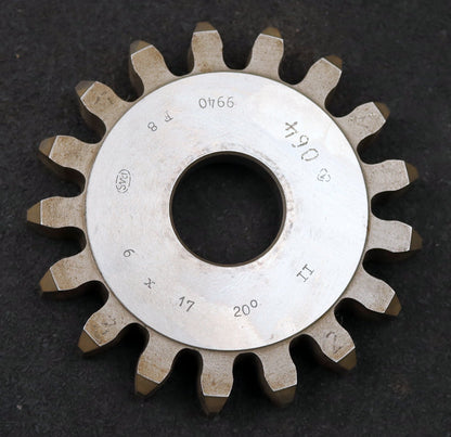 Bild des Artikels PWS-Scheibenschneidrad-m=6mm-EGW-20°-Z=17-BP-II-Ø117x20xØ1-1/4"-gebraucht