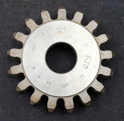 Bild des Artikels PWS-Scheibenschneidrad-m=6mm-EGW-20°-Z=17-BP-II-Ø118x22xØ1-1/4"-Restbreite-16mm