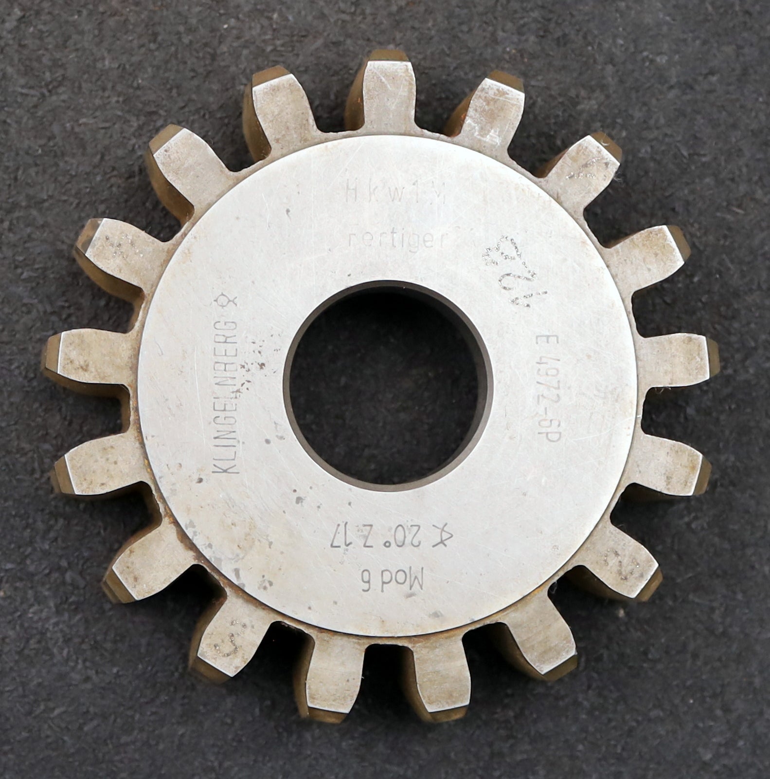 Bild des Artikels KLINGELNBERG-Scheibenschneidrad-m=6mm-EGW-20°-Z=17-Hkw1M-Ø114x26xØ1-1/4"