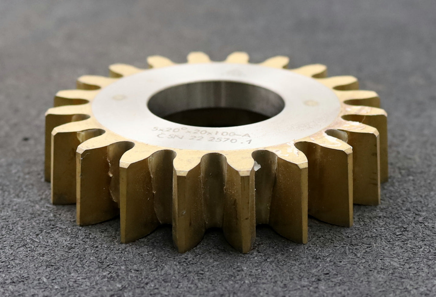 Bild des Artikels TOS-Scheibenschneidrad-m=5mm-EGW-20°-Z=20-Ø114x24xØ1-3/4"-Qualität-A-gebraucht