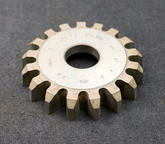 Bild des Artikels PWS-Scheibenschneidrad-gear-shaper-m=6mm-20°-EGW-Z=17-hkw-6,3m-Ø114x21xØ1-1/4"