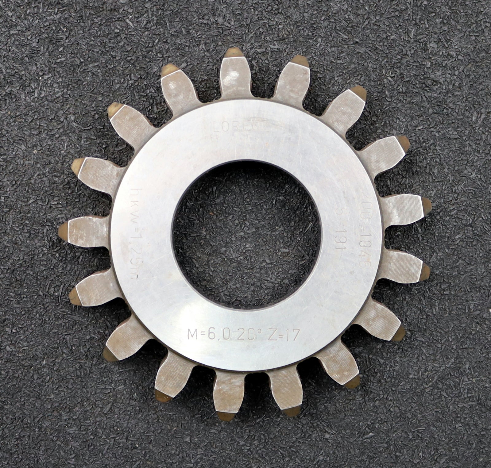 Bild des Artikels LORENZ-Scheibenschneidrad-gear-shaper-m=6mm-EGW-20°-Z=17-Ø117x18xØ1-3/4"