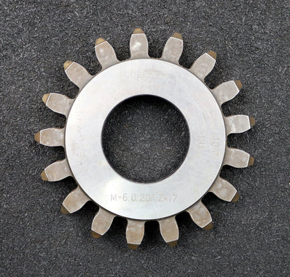 Bild des Artikels LORENZ-Scheibenschneidrad-gear-shaper-m=6mm-EGW-20°-Z=17-Ø117x18xØ1-3/4"