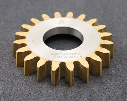 Bild des Artikels TOS-Scheibenschneidrad-gear-shaper-m=-5mm-EGW-20°-Z=-20-Ø113x21xØ1-3/4"