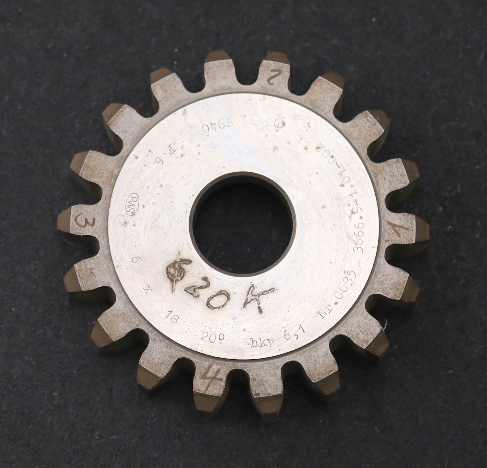 Bild des Artikels PWS-Scheibenschneidrad-m=-6mm-EGW-20°-Z=-18-hkw-6,1-Ø125x25xØ1-1/4"