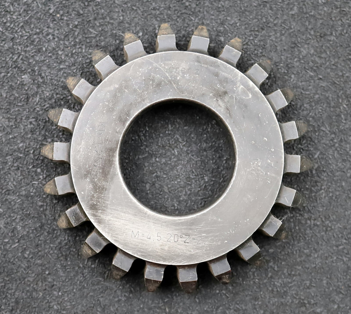 Bild des Artikels LORENZ-Scheibenschneidrad-m=-4,5mm-EGW-20°-Z=-22-Kh=1,25xm-Ø111x23xØ1-3/4"