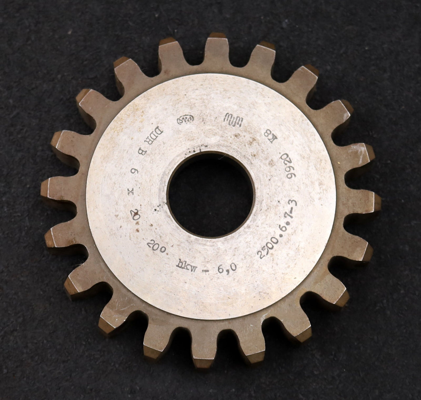 Bild des Artikels PWS-Scheibenschneidrad-gear-shaper-m=-6mm-EGW-20°-Z=-20-hkw-6,0-Ø132x23xØ1-3/4"