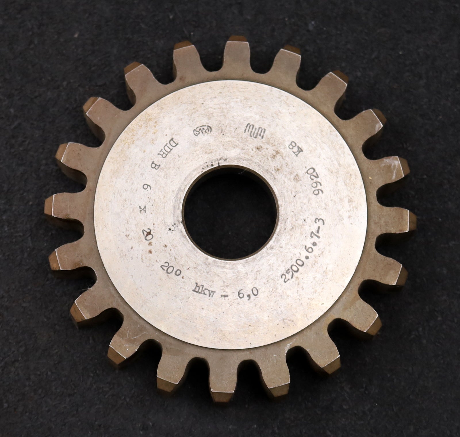 Bild des Artikels PWS-Scheibenschneidrad-gear-shaper-m=-6mm-EGW-20°-Z=-20-hkw-6,0-Ø132x23xØ1-3/4"