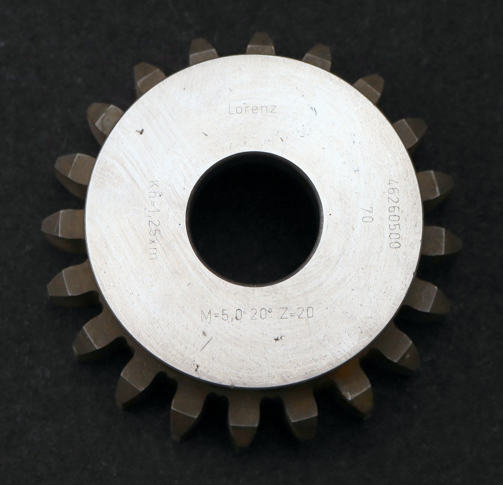 Bild des Artikels LORENZ-Glockenschneidrad-m=-5mm-EGW-20°-Z=-20-Kh=1,25xm-Ø114x46xØ1-1/4"